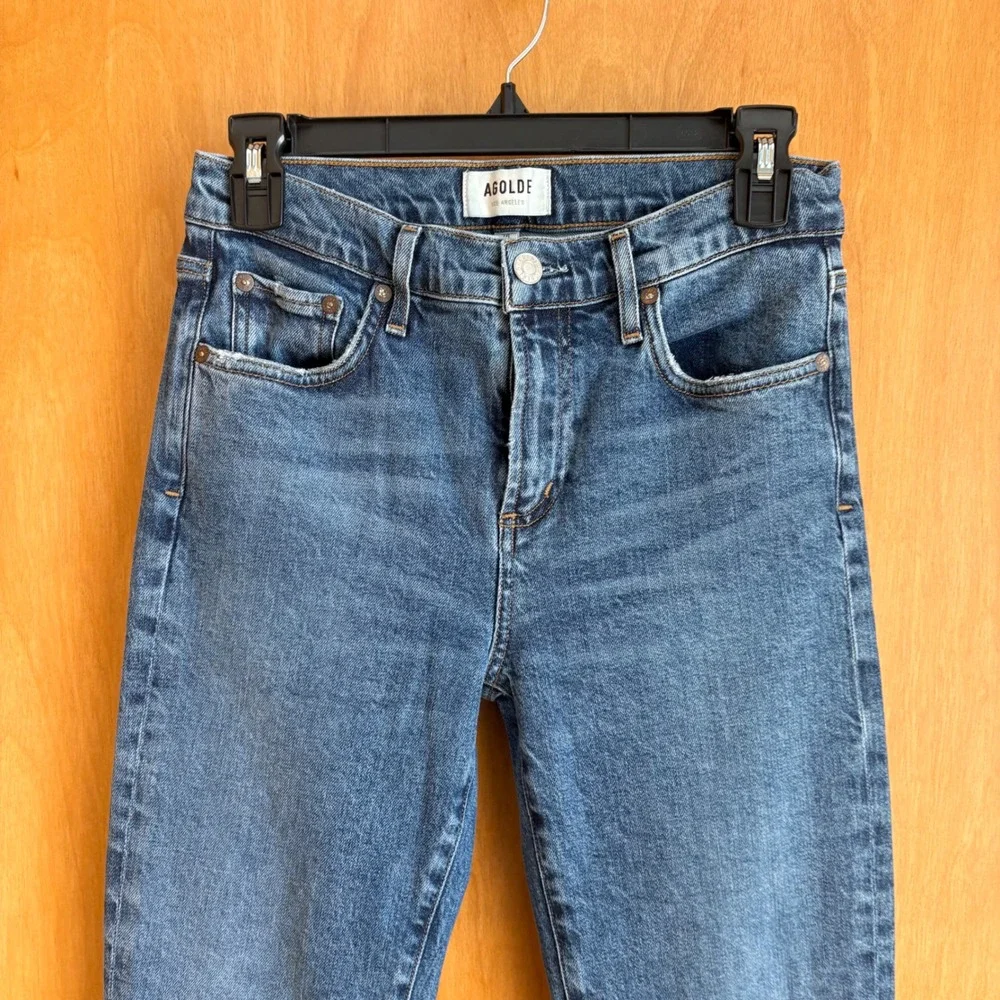 Agolde Toni Slim Straight Jeans Womens 26 Blue High Rise‎ A133C-3002